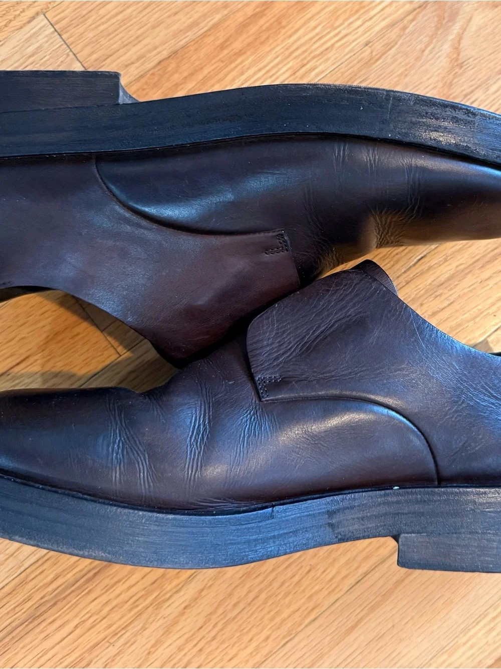 Marsèll Brown Leather Slip-On Shoes Loafers Made in Italy Men’s EU 42 US 9